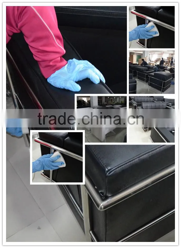 Leather Not Swivel sofa set leisure sofa chair