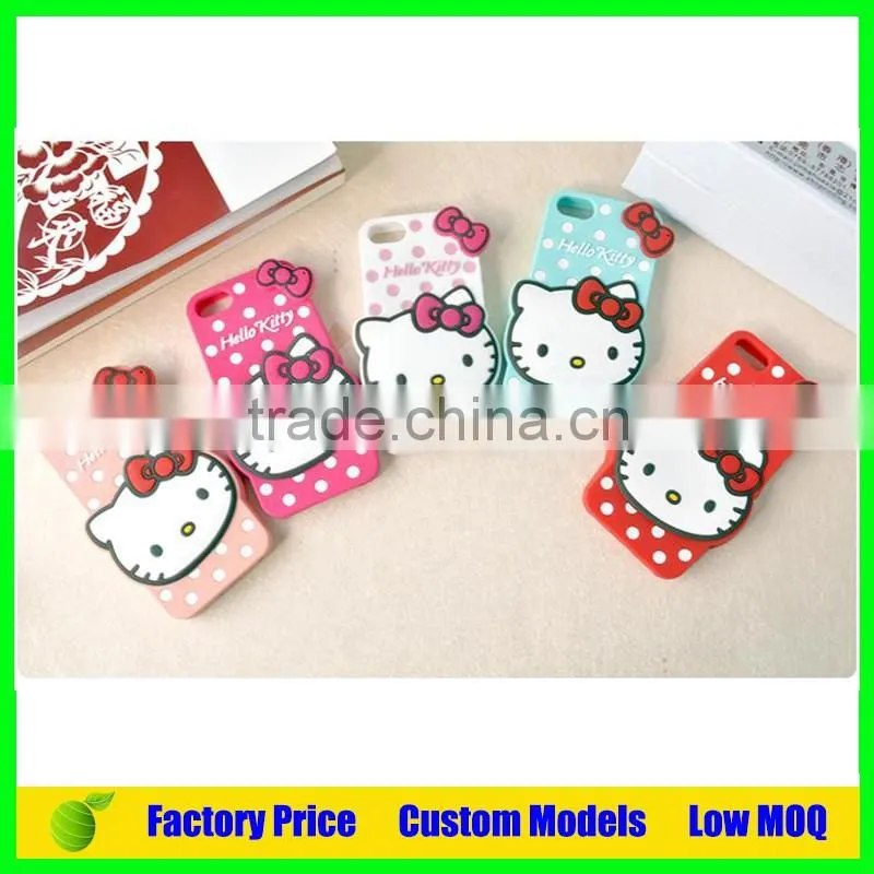 Hello kitty Silicone 3d phone case for Iphone 6s 6splus cell phone case back cover