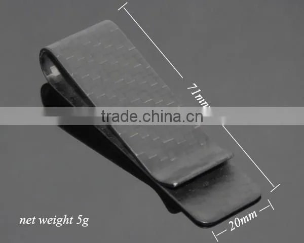 Box Packing High-grade Aristocratic Family 100% Real Matt Color Carbon Fiber Money Clip Wallet