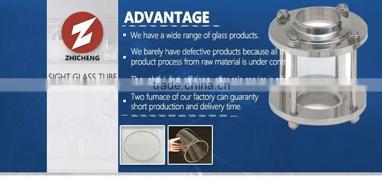 factory outlet pyrex pressure sight glass tube sight glass