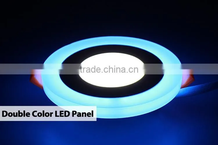 BIS Driver!!Blue/Red/Green/Pink round two color led panel light Faner
