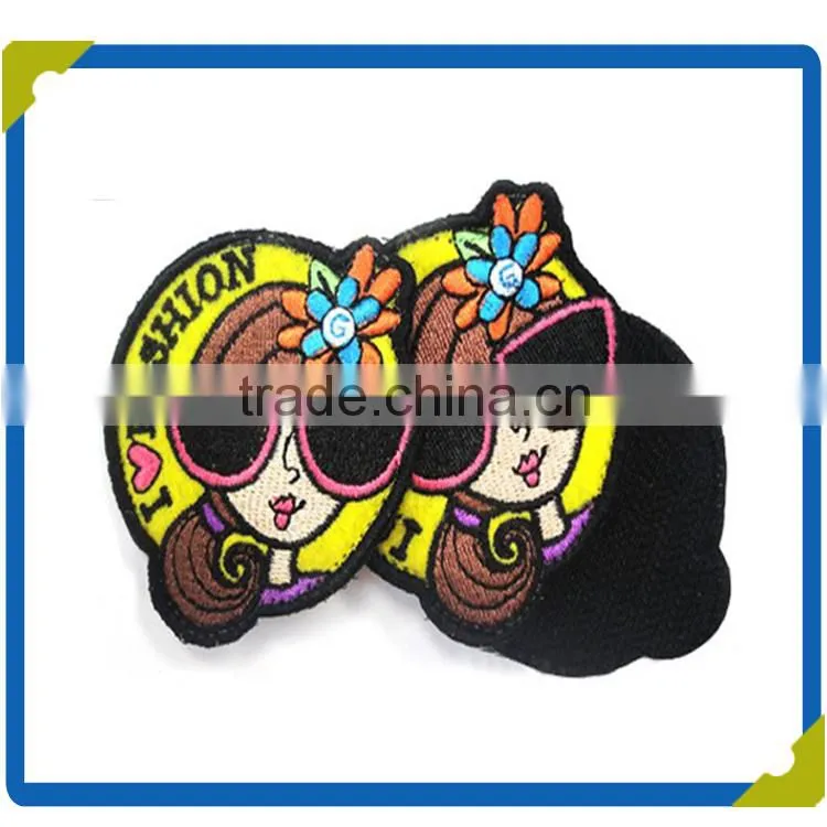 Embossed 3D wholesale self-adhesive Embroidery patch