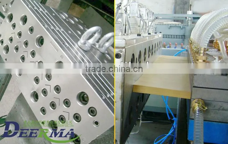 wpc wood plastic composite door machine/production machine