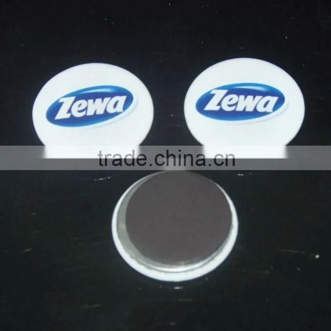 Eco-friendly cheap round magnetic badge/tin magnetic button