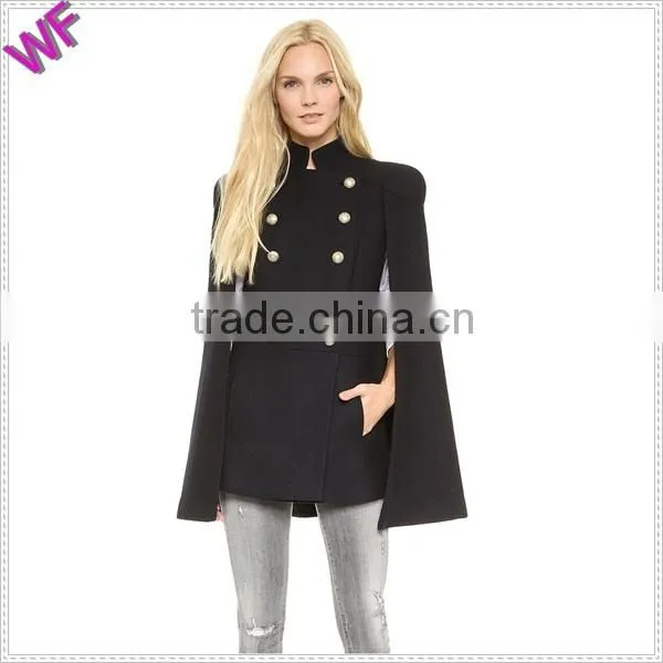 Custon Fashion military wool poncho