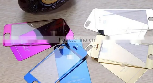 2016 new produtcts Full Color Titanium Alloy Tempered Glass for iPhone 6s Mobile Phone Case China supplier
