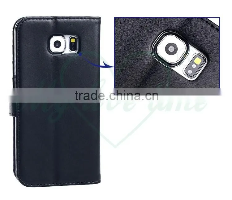Mobile Phone PU Leather Wallet Case for Samsung Galaxy S6