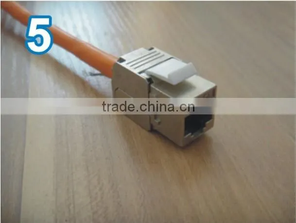 RJ45 Cat6 FTP Toolless Keystone Jack