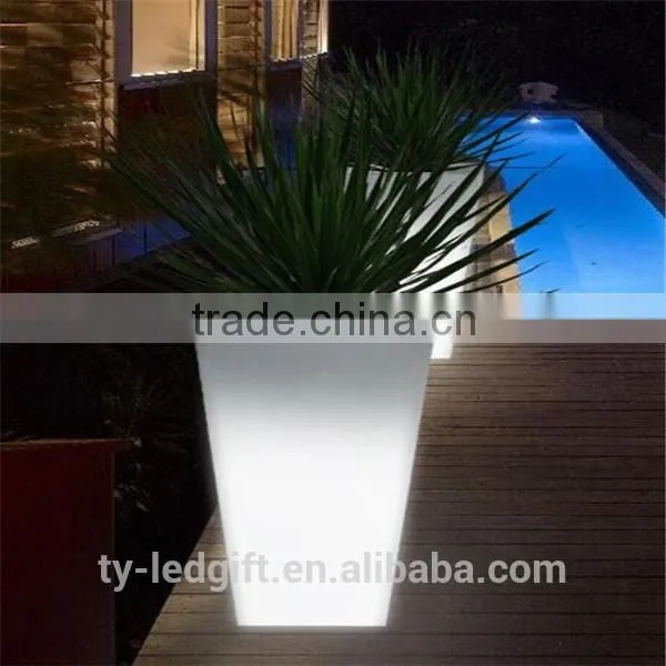 party led flower pot outdoor wedding decoration led flower pot
