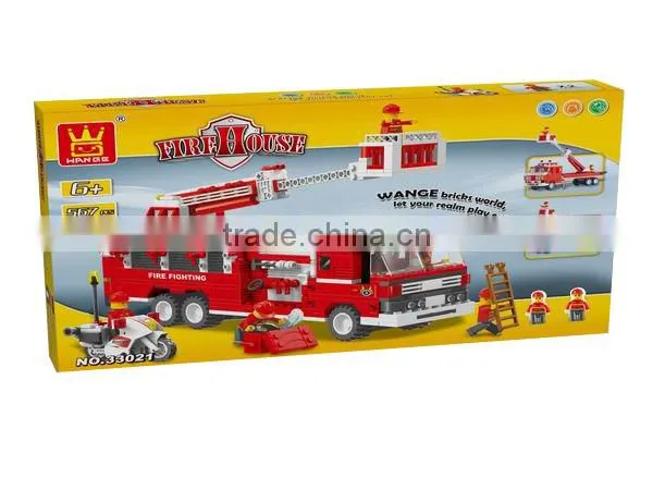 Fire Fighting Block Set diy build brick