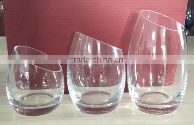 Large Slant Rim Champagne Glass Ice Bucket
