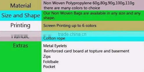 Hot PP Non-woven wine bag