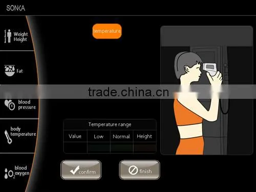 SK-X80th LCD Touch Screen Bill Operated Outside Omron Weighing Operation Scale