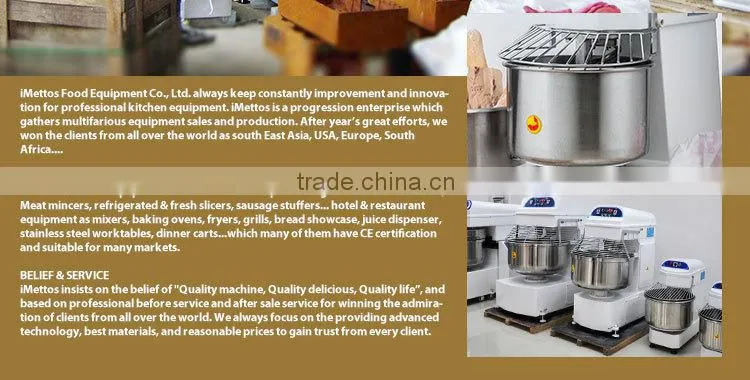 Hot Sale! iMettos Heavy Duty Electric Spiral Dough Mixer