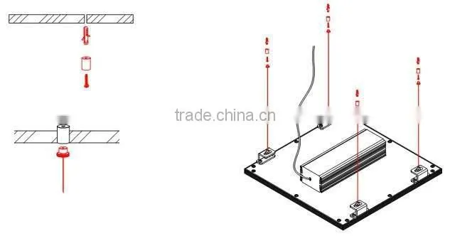 72W LED panel light 600x1200, 72W LED downlight