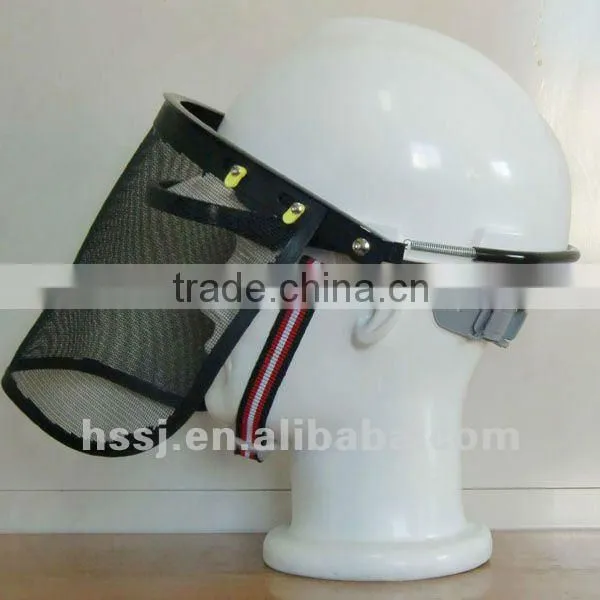 2016 CE standard wire mesh helmet safety full face shield visor,plastic face shield CE face shield visor for helmet