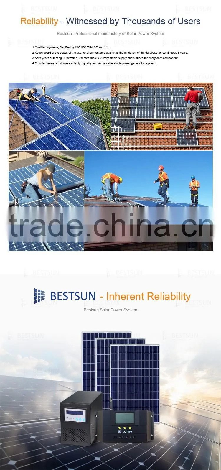 Best quality with high efficiency 1000w solar home systems in china