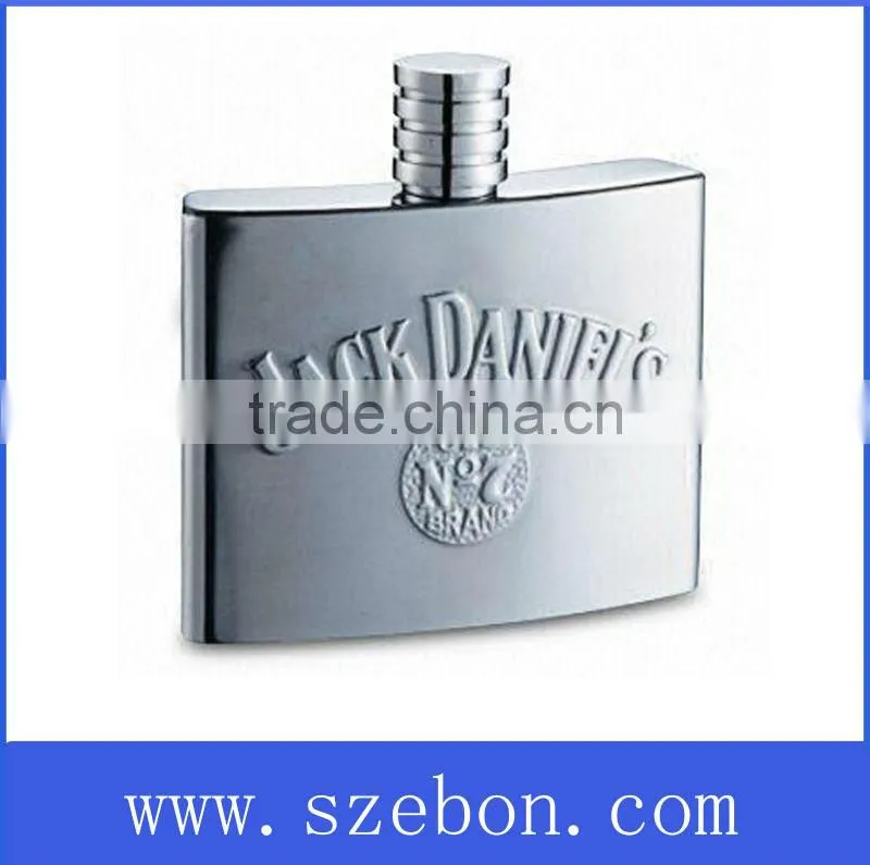 Stainless steel promotional hip flask