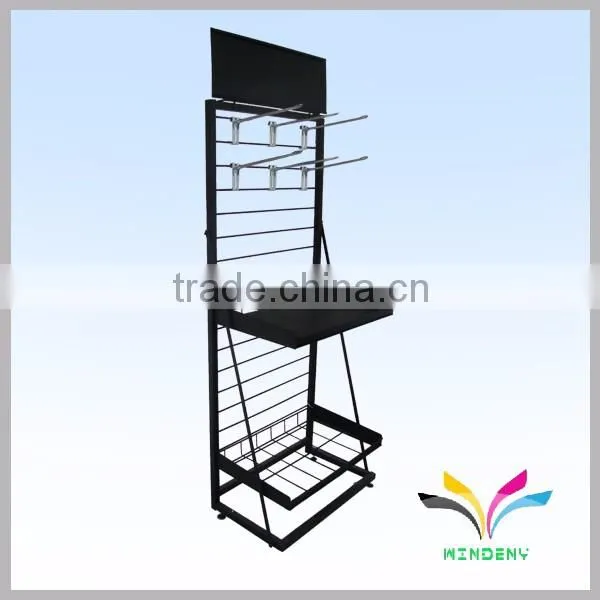 4 tier hot sale flooring knock down wire metal e-cigarette display