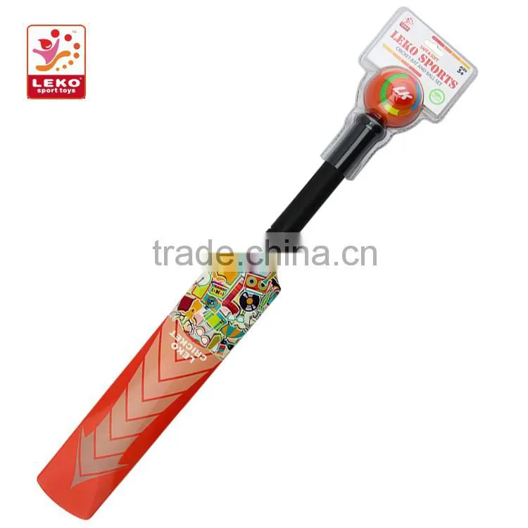 360 printing kids pu cricket bat and ball for teenage boy