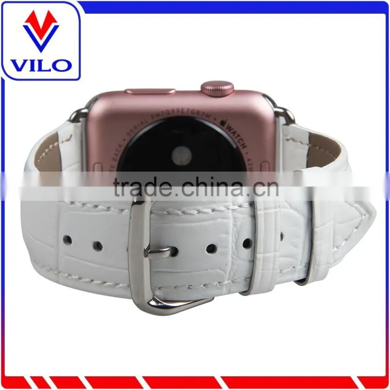 High Quality Genuine Leather Wrist Strap Watch Band with Adapter For iWatch 38mm/42mm