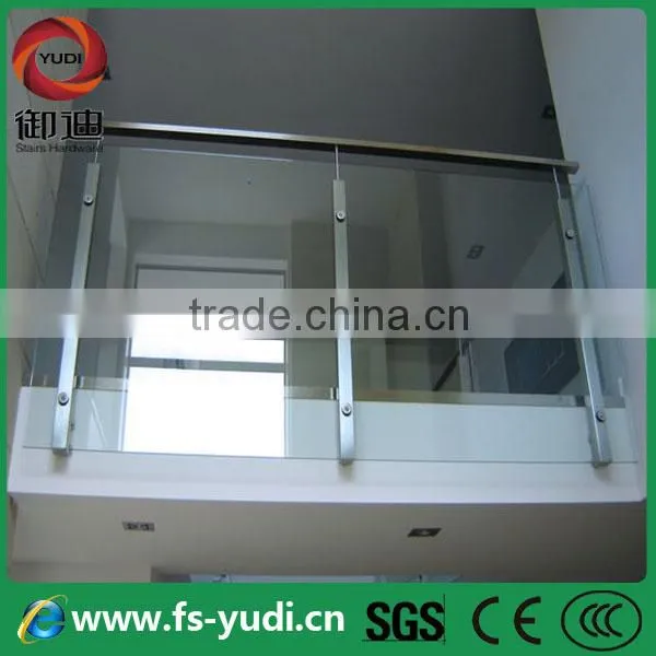 indoor glass metal wood railings for stairs