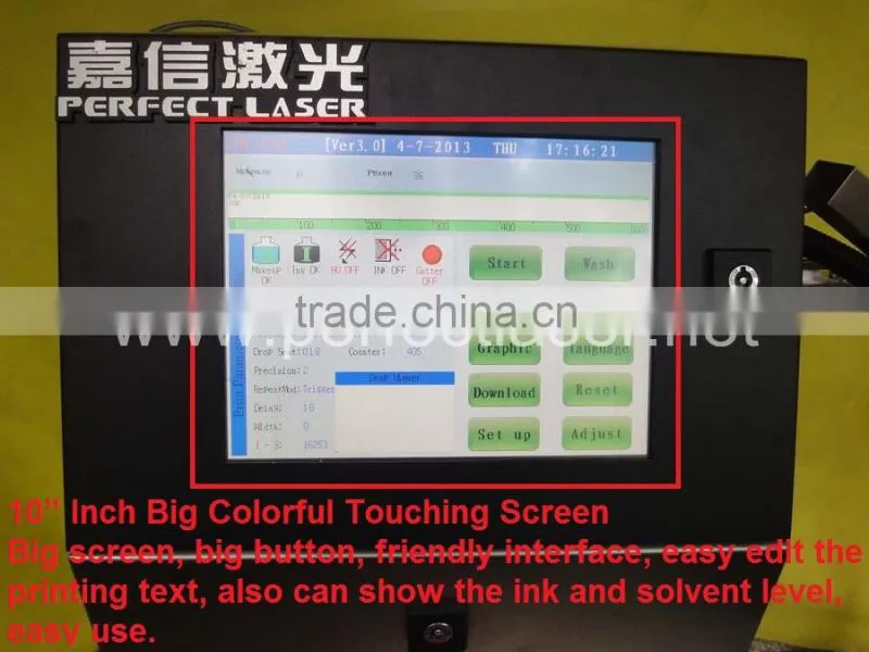 Expire Date and Batch Code logo date ink Printer machine