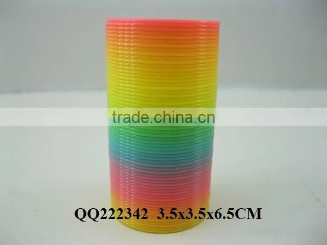 6.5*6.2CM Rainbow ring,plastic toy rainbow ring,toys rainbow ring