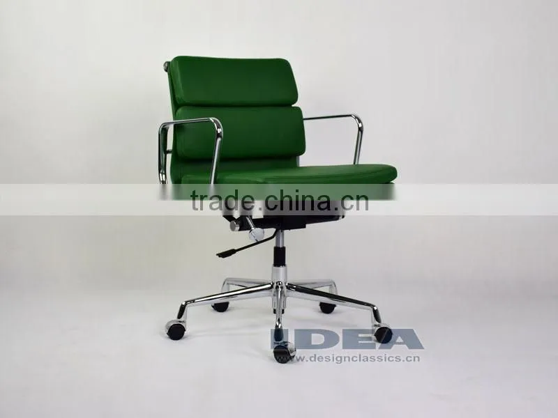 Replica EA217 Charles soft pad desk chair- Green Color Genuine Leather