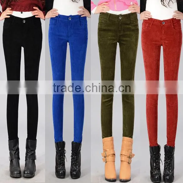 21w 21 wale thin wale/line cotton material and can be nylon corduroy fabric