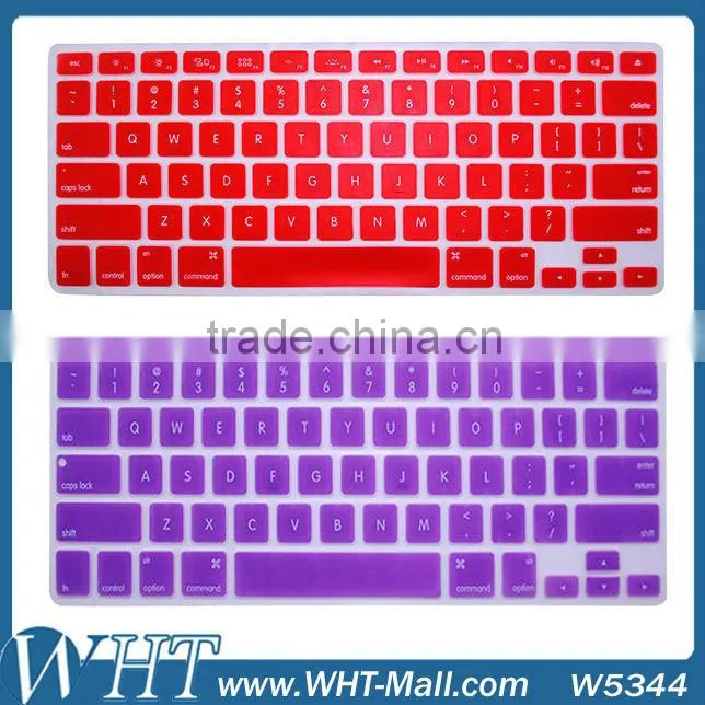 Silicone Cover for Macbook Keyboard Colorful Cover for Macbook Air/ Pro/ Pro Retina Wholesale