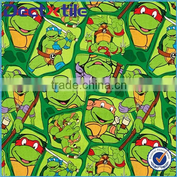 adorable picture cartoon logo printed fabric with your own design and customization