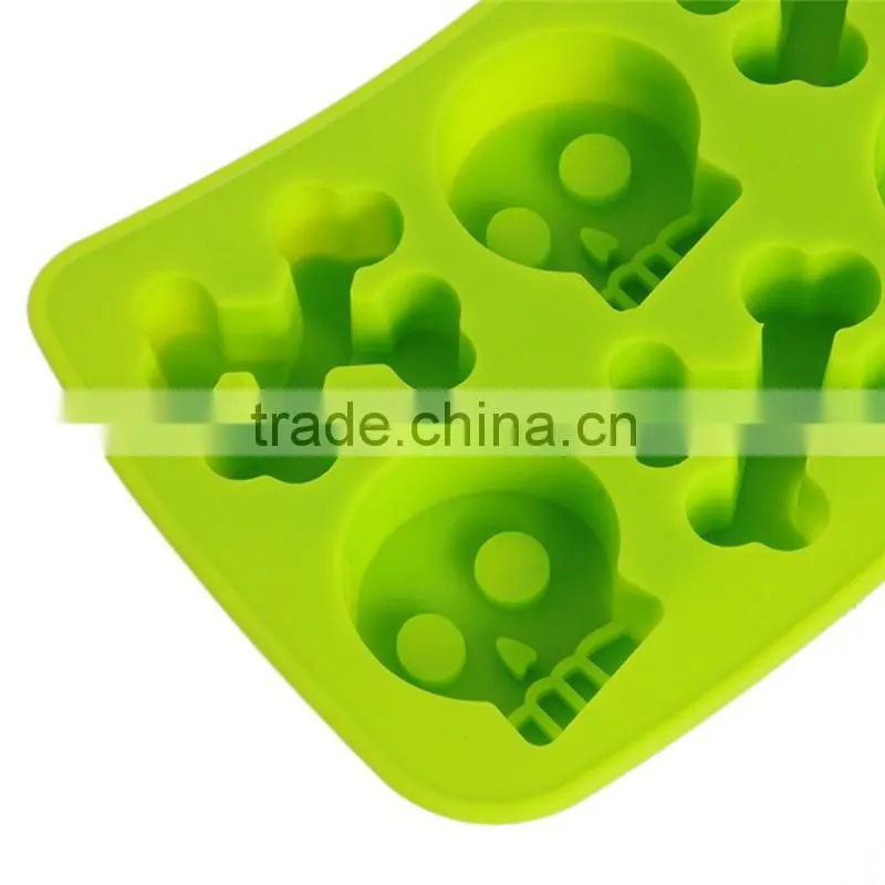 2 COLOR Freeze Ice Cube Tray Skull Mould Mold Cooking Tools Cookie Cutter Ice Molds Ice Trays Ice Cream Tools hot selling