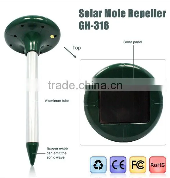 New Utilitarian Solar Pest Ultrasonic Mice Solar Pest Repeller SV022641