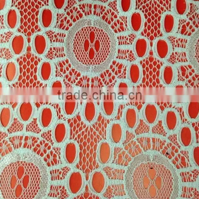 new high quality cheap elastic flower lace fabric