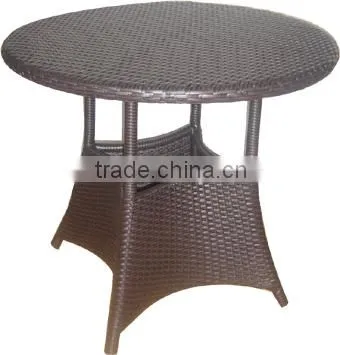 standard PE rattan table for outdoor