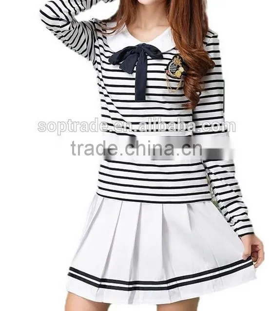 Short Pleated Hem School Uniforms Girls