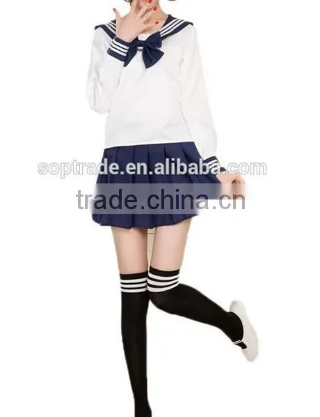 Short Pleated Hem School Uniforms Girls