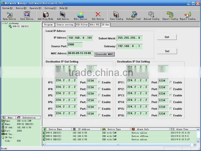 Professional DVB-S2 Demodulator /DVB S2 IP IRD with 2 CI