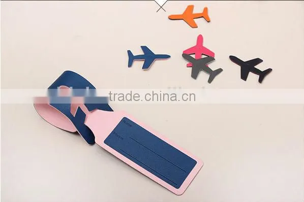 custom made debossed logo leather luggage tag/high quality pu leather luggage tag/leather luggage tag