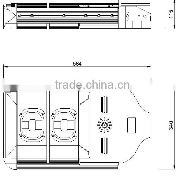 110W led street light new design outdoor lamp with Bridgelux chip