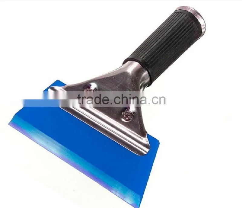 High Quality Auto Window Film Tint Tool Angled Pro Squeegee With Handle Blue