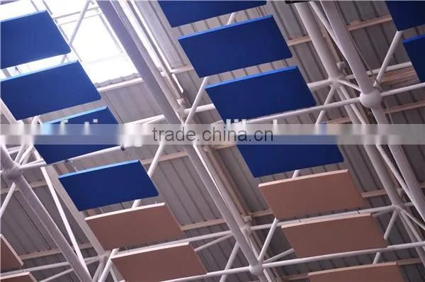 Gym interior ceiling acoustic sound absorber