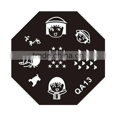 DIY nail art nail tools QA series stainless nail art stamping plates