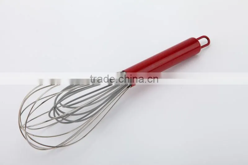 color silicone ball whisk with stainless steel wires