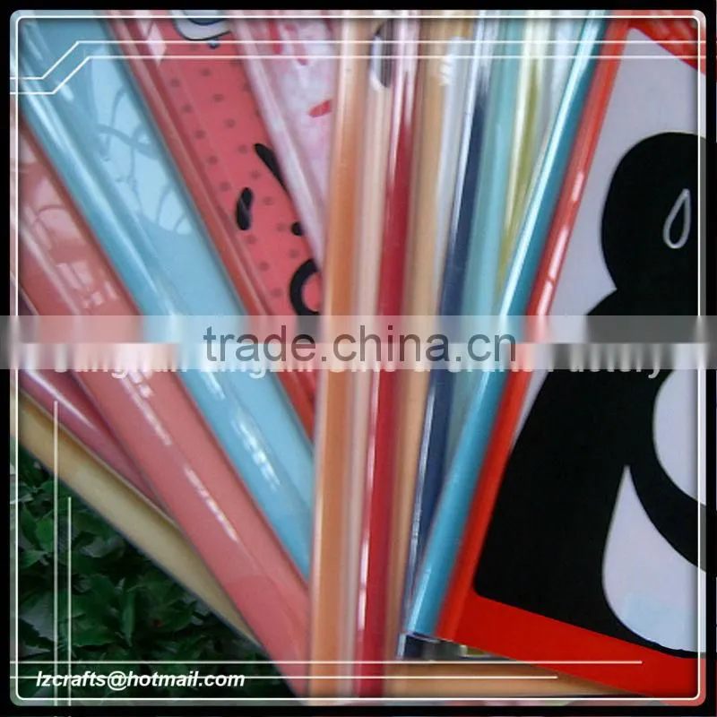 A4 Transparent Color Buckle File Pocket/PP File Bag with Button/Plastic file folder
