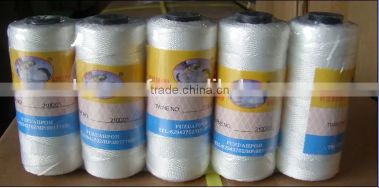 White color PP multifilament Fishing twines 210d