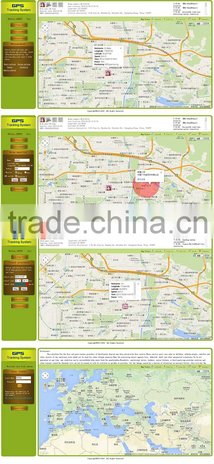Ibaby multi-language gps tracker device small gps mobile gps device with tracking platform