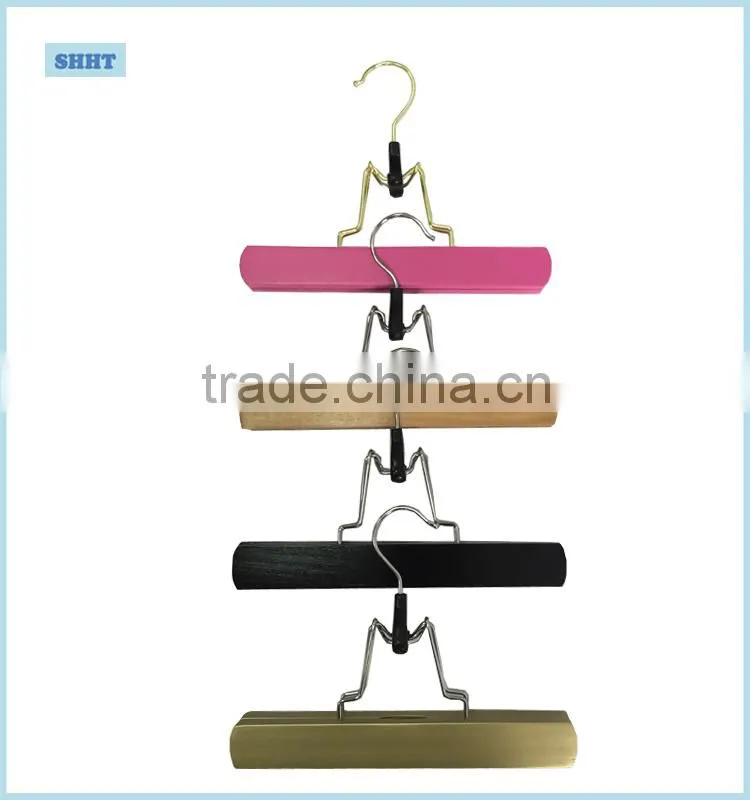 customized wooden hair extension hanger and bag with logo