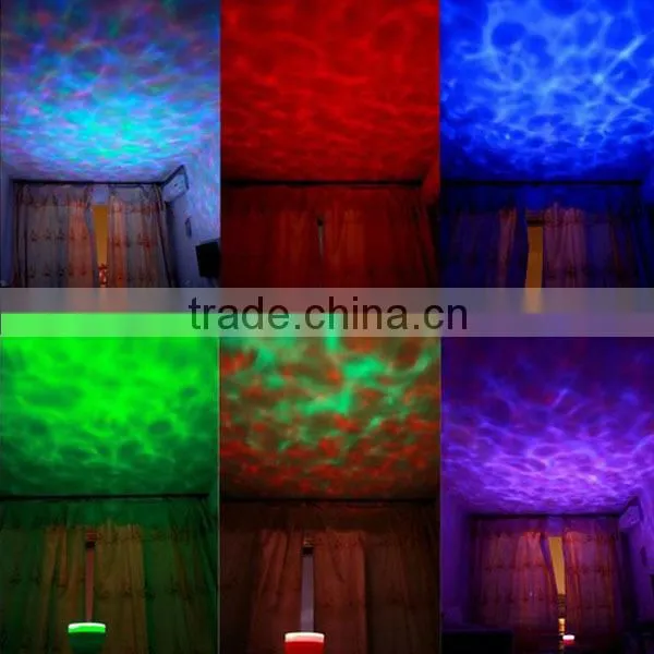 Aurora Master USB Ocean Daren Waves Romantic Projector Timer Lamp & MP3 Speaker